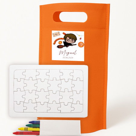Puzzle à colorier personnalisé avec un design magique détail pour événements infantiles