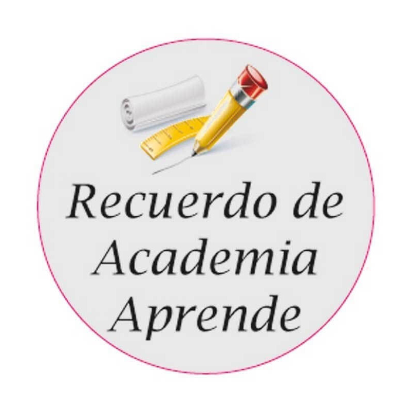 Adhésif personnalisé de 3 cm avec motif scolaire