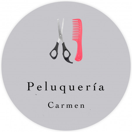 Adhésif personnalisé pour salon de coiffure 3cm