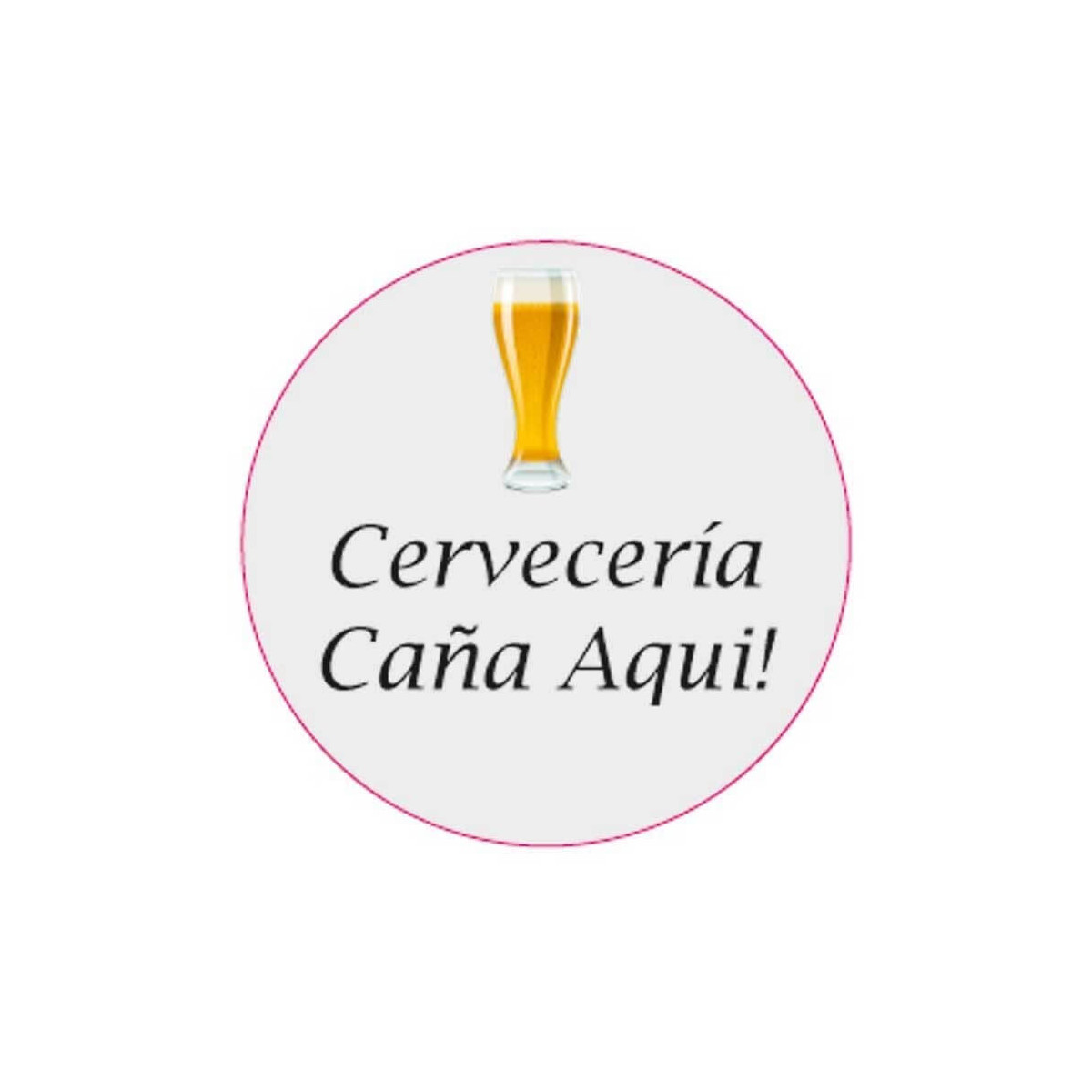 Adhésif de bière personnalisé pour les entreprises 3 cm et fond transparent