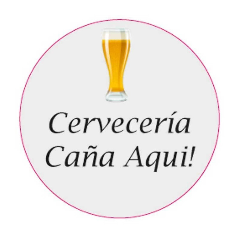 Adhésif de bière personnalisé pour les entreprises 3 cm et fond transparent