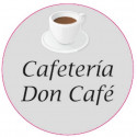 Adhésif personnalisé de 3 cm pour les entreprises avec un design de tasse de café et un fond transparent