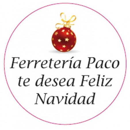 Adhésif personnalisé de 3 cm joyeux noël
