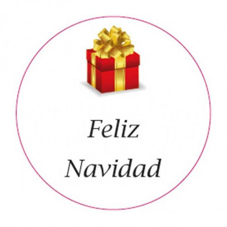 Adhésif 3cm joyeux noël à personnaliser