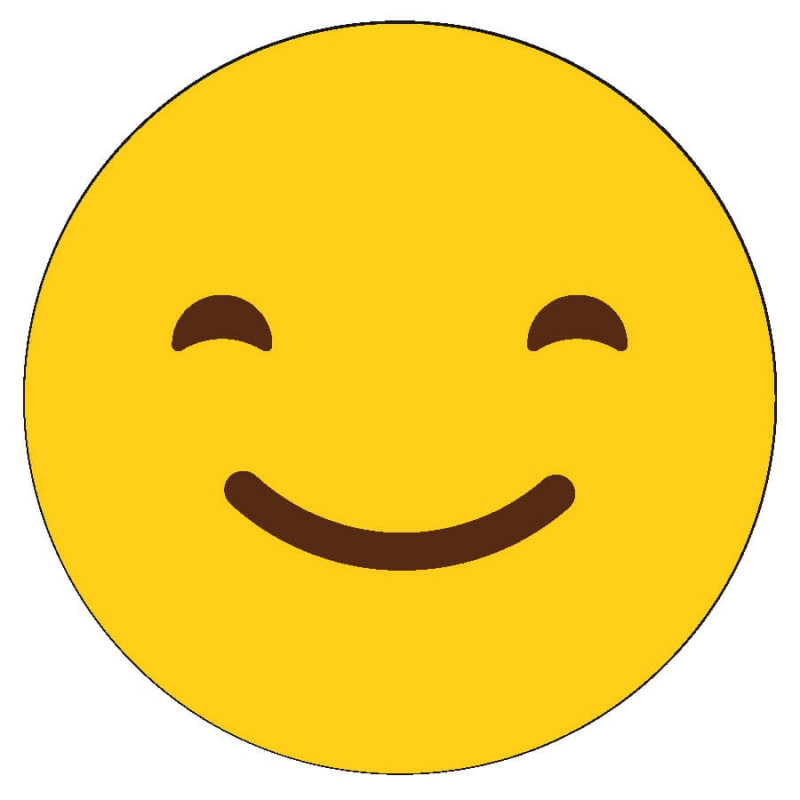 Adhésif 3cm emoji sourire