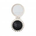 Miroir avec brosse pliable et autocollant personnalisé pour les détails