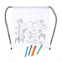 Sac de peinture avec des couleurs et cornet de bonbons pat patrouille