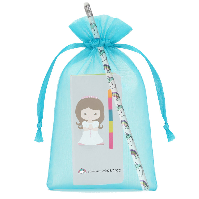 Carnet post it personnalisé avec crayon licorne