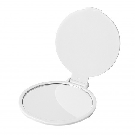 Pack détail de mariage avec porte monnaie stylo rouge à lèvres miroir personnalisé et boîte au design de flamants roses.