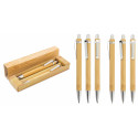 Stylo et crayon infini en bambou dans une boîte personnalisée