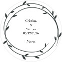étiquette adhésive personnalisée pour mariages et événements 5 cm transparente avec le nom de l invité