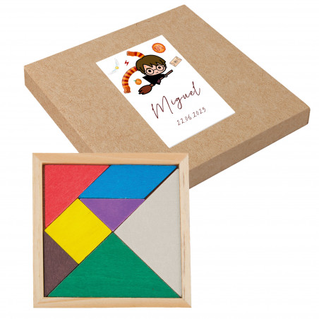 Puzzle tangram personnalisé avec autocollant Harry Potter pour événements enfants