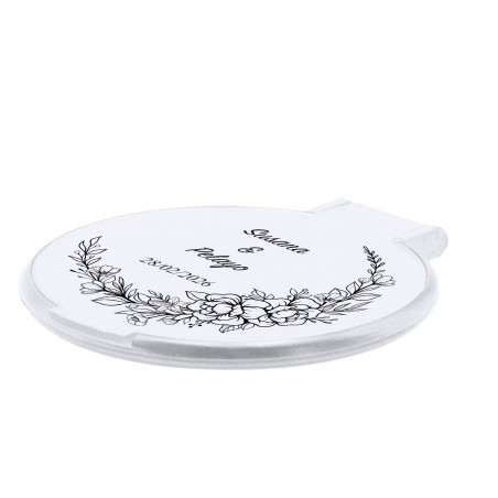 Miroir avec adhésif transparent personnalisé