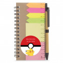Carnet personnalisé avec autocollant de 5 cm pikachu