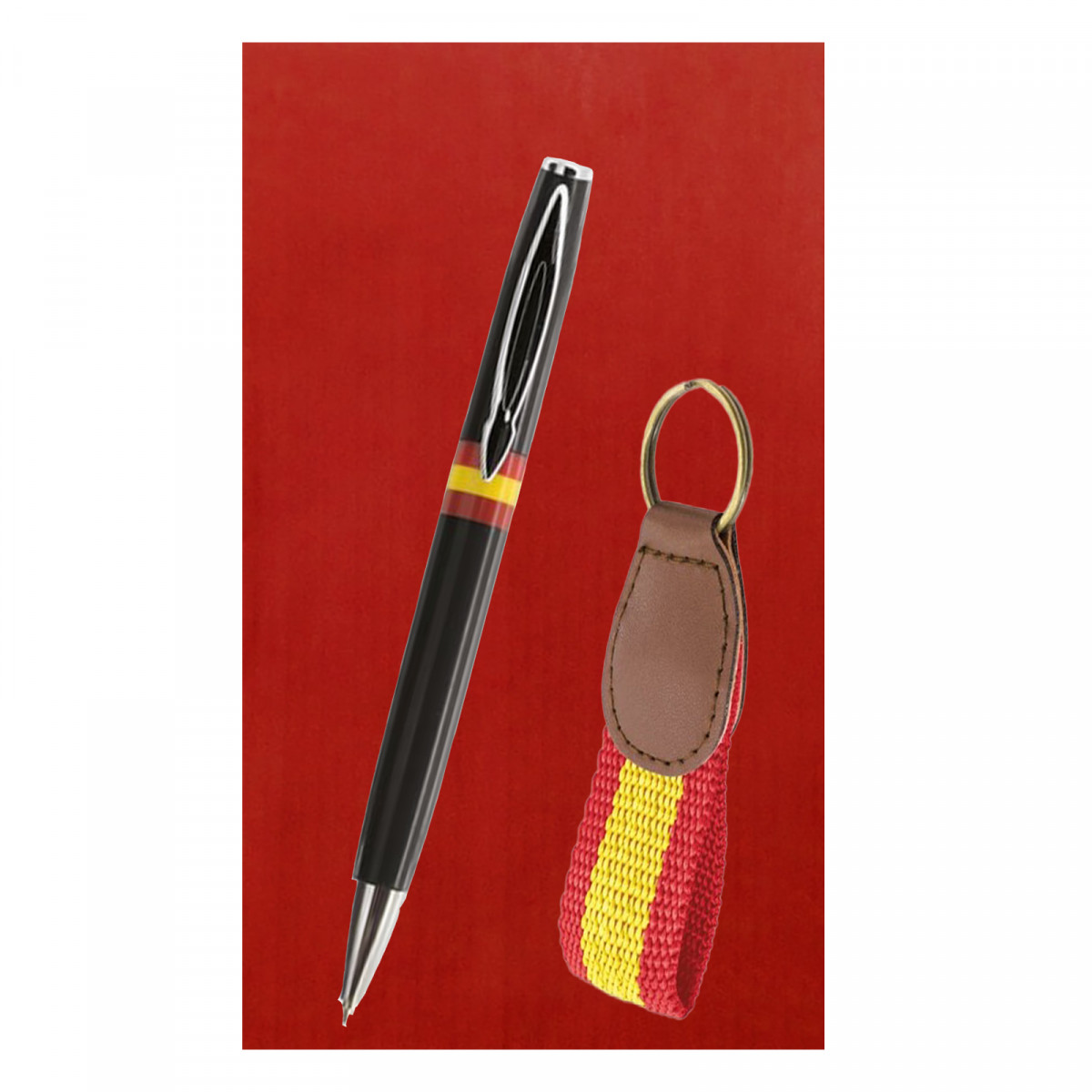 Stylo et porte clé espagne pour détails des invités