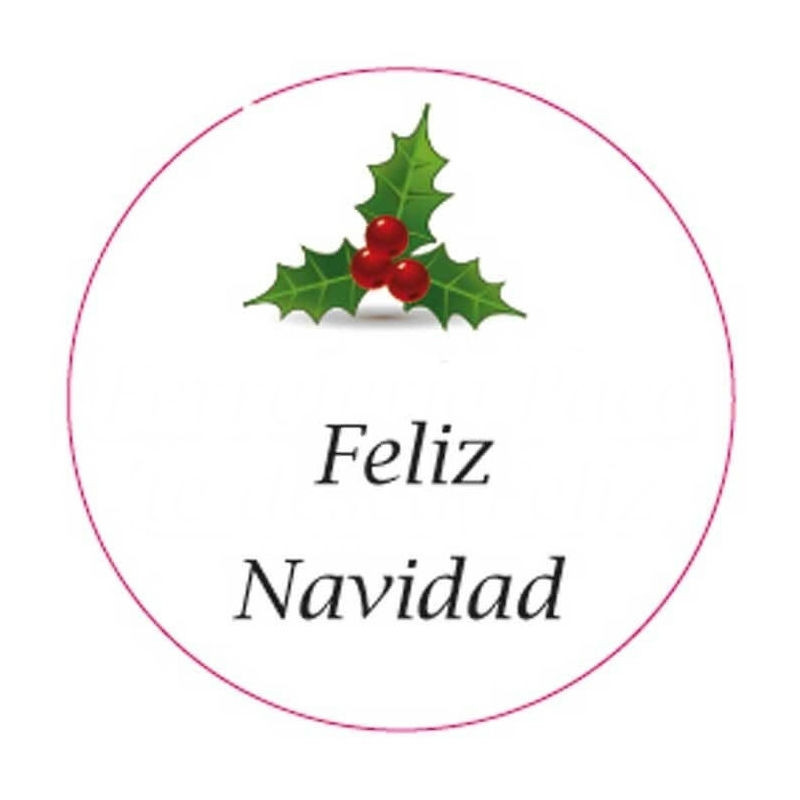 Adhésif de noël 5 cm fond blanc