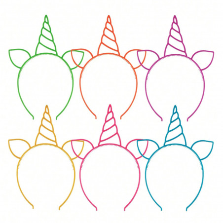 Diadème licorne pour fêtes et célébrations