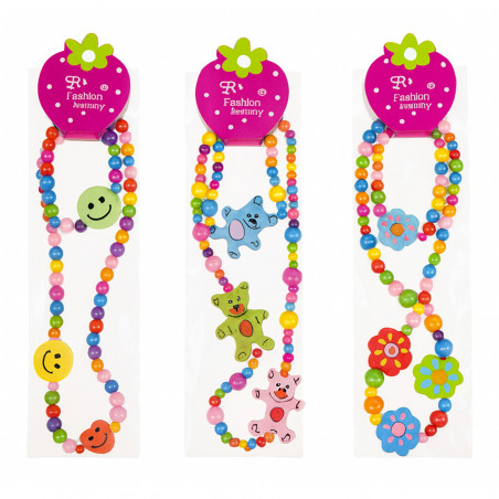Cadeaux pour filles collier et bracelet élastique pour enfants