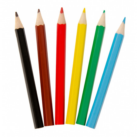 Crayons de Noël colorés pour colorier