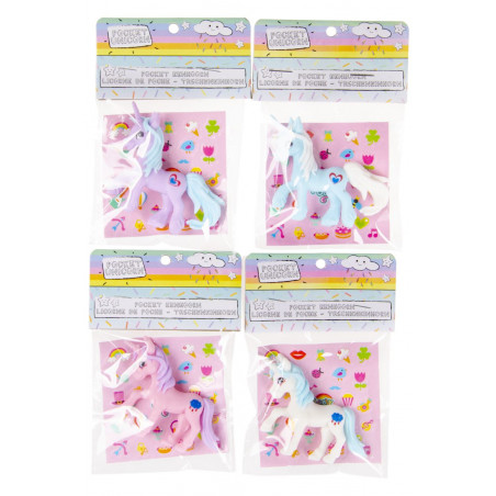 Cadeaux pour filles pas chers avec des autocollants de licorne