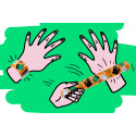 Bracelet slap halloween pour détails de fête