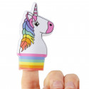 Marionnette de doigt licorne comme détail pour invités filles
