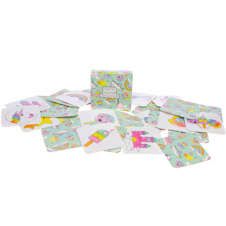 Détails pour Filles Licorne Jeu de Mémoire