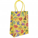 Sac en papier de dinosaures