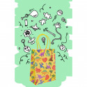Sac en papier de dinosaures