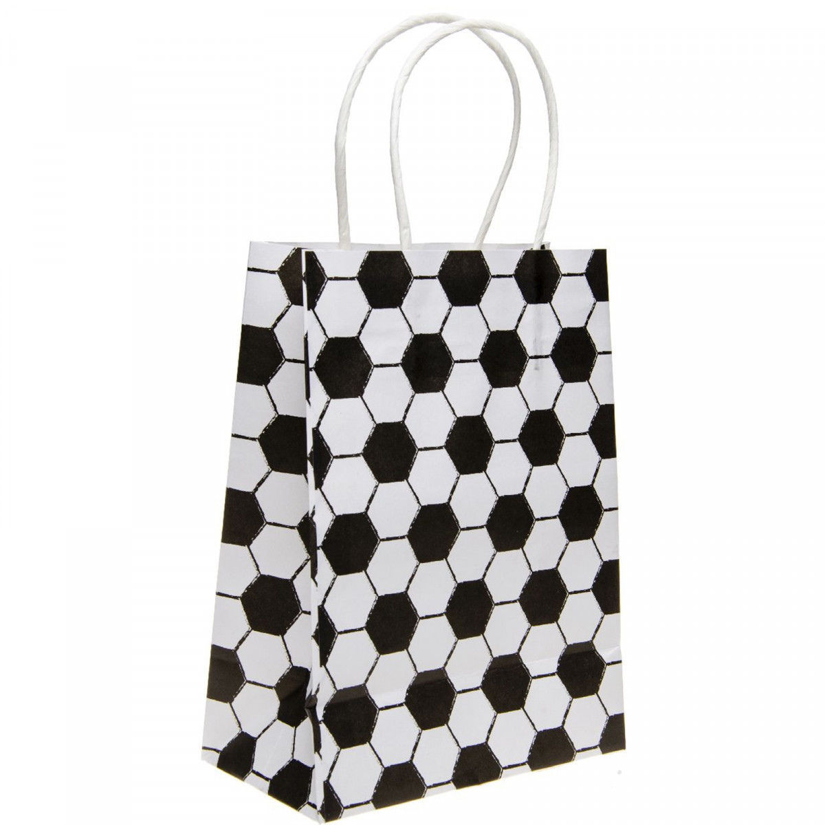 Sac en papier pour fêtes sur le thème du football