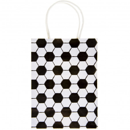 Sac en papier pour fêtes sur le thème du football