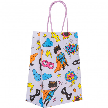 Sac en papier de super-héros