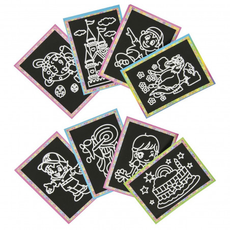 Lettre Scrapy pour enfants avec dessin prédessiné