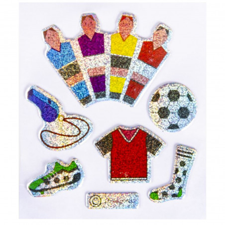Autocollants Brillants de Football