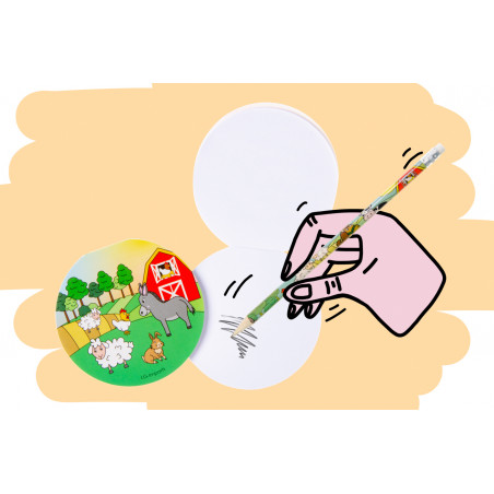 Carnet avec des dessins d'animaux