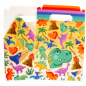 Boîte d\'anniversaire dinosaures pour fêtes d\'enfants