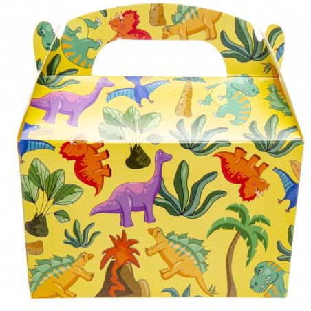 Boîte à bonbons dinosaures pour fêtes d'enfants