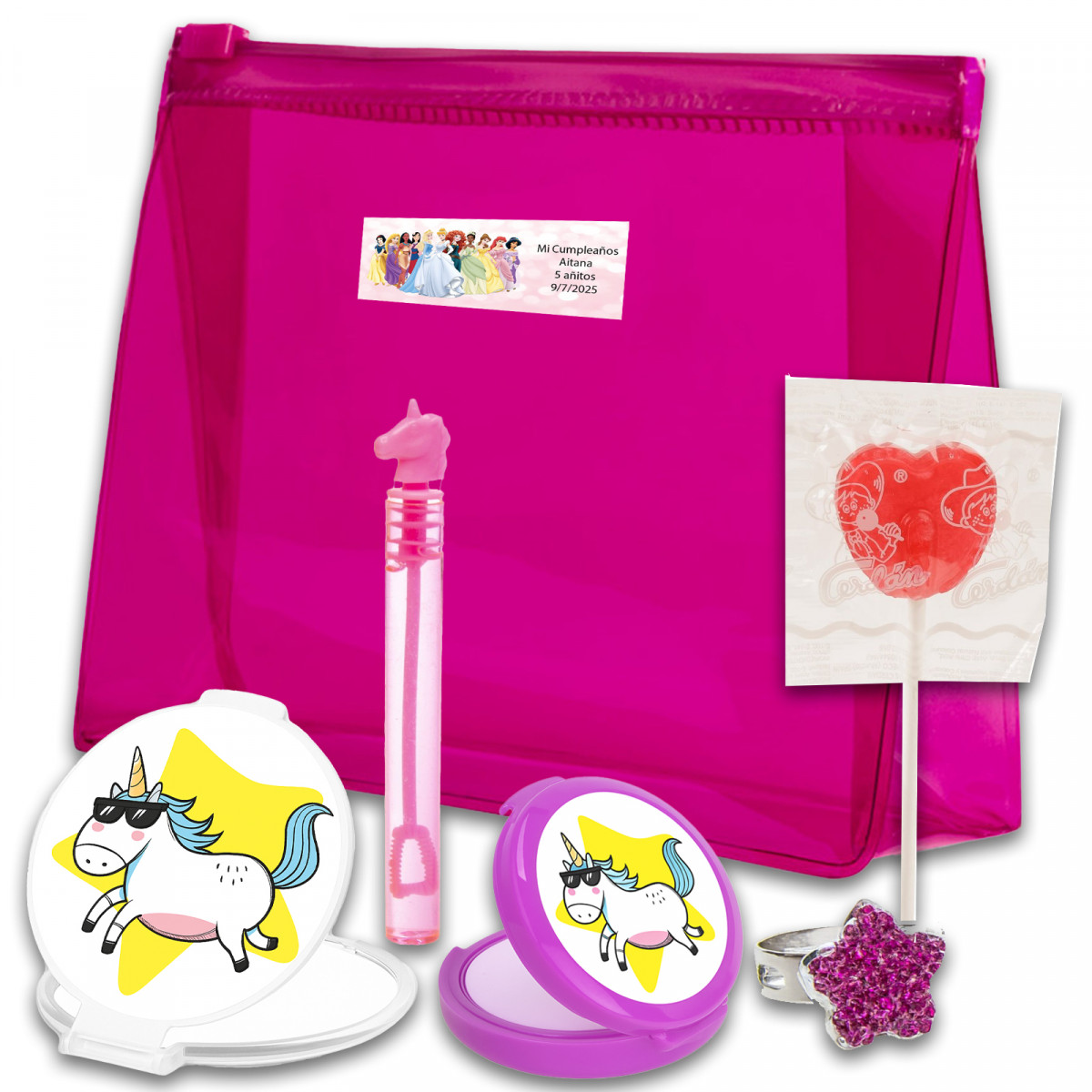 Princesses, Trousse avec Accessoires, Bulleur et Bonbon