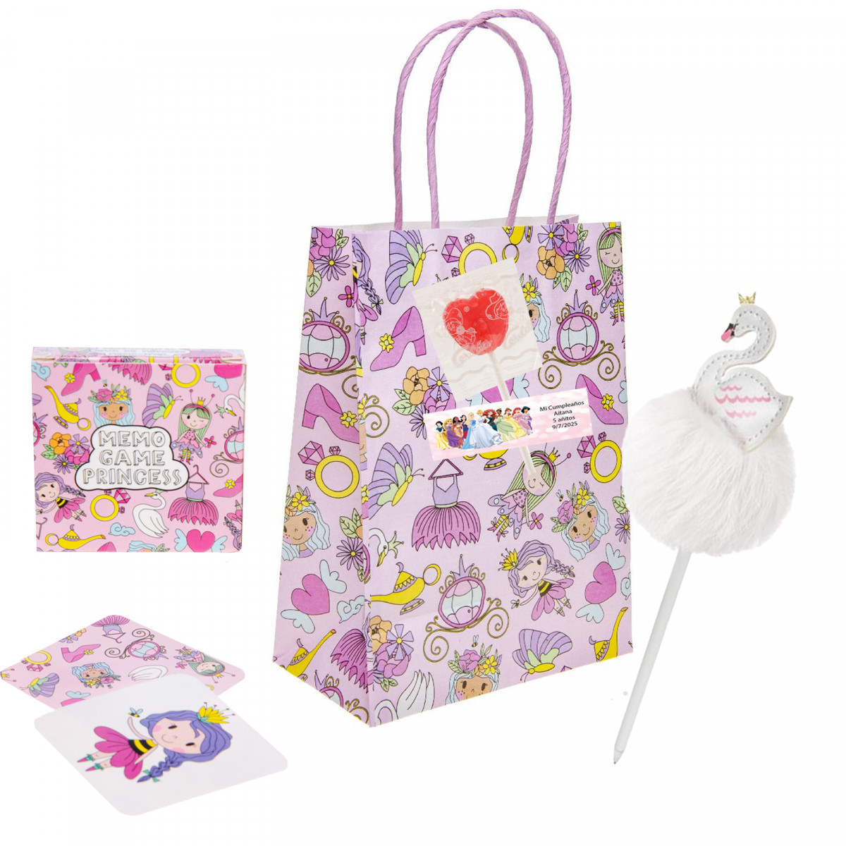 Sacs de princesses personnalisés avec des détails pour filles