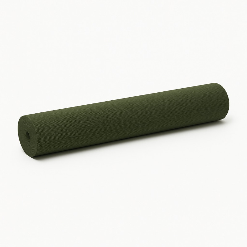 Papier crépon pour décorer vert foncé