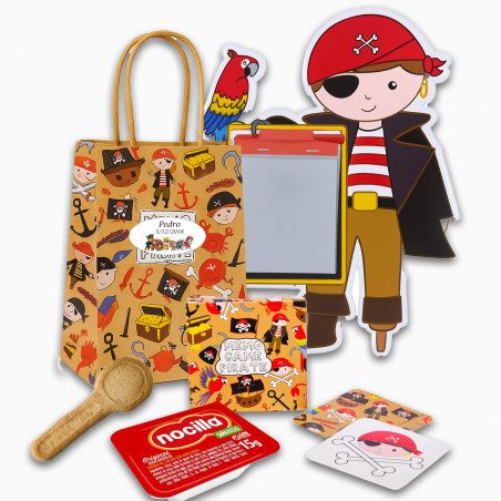 Patrouille patin sac pirate avec jeux et nocilla avec biscuit