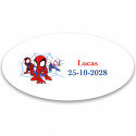 Spidey et son super équipe étiquette autocollante 4 5x2 2cm enfant