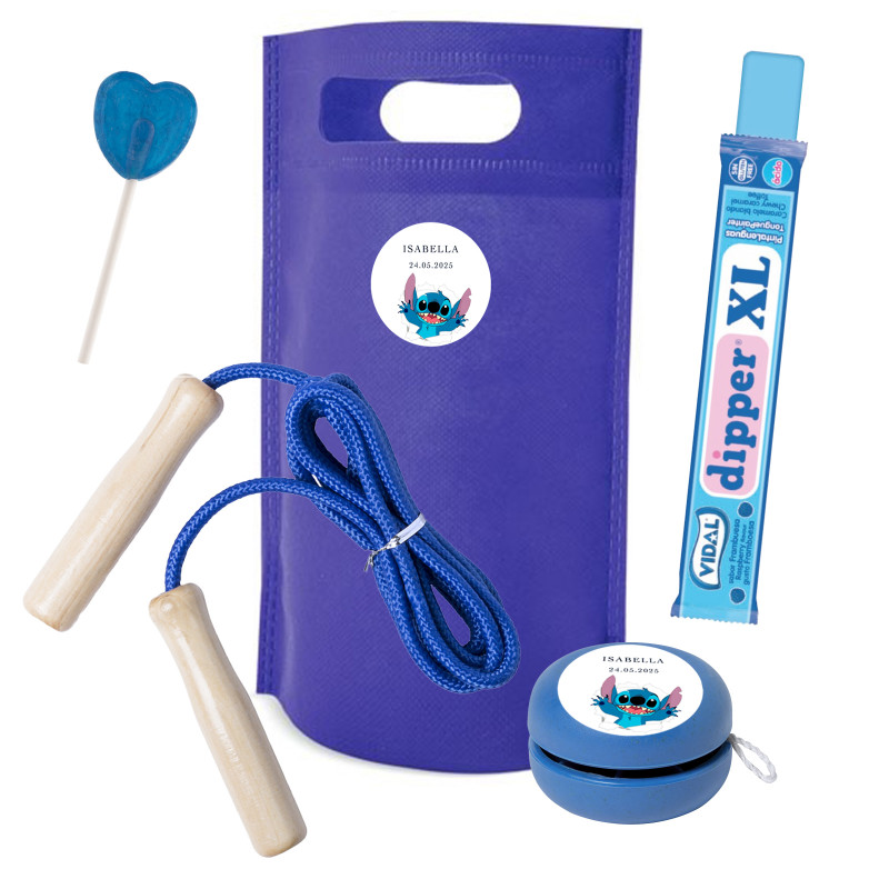 Détails de Stitch pour les fêtes avec des jeux et des bonbons