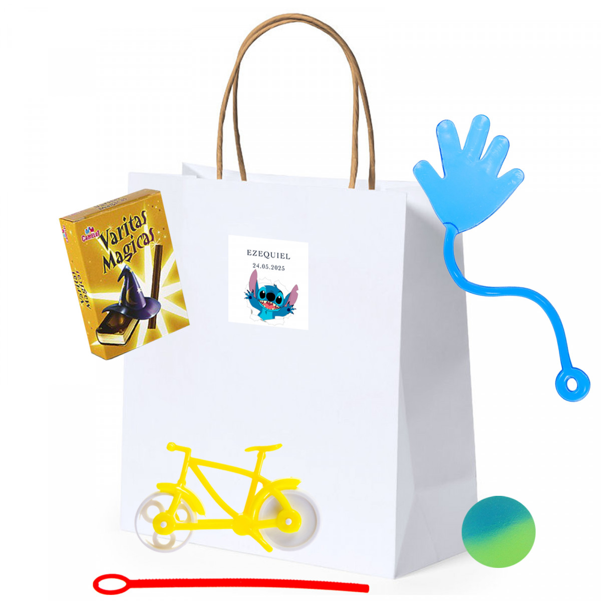 Sac personnalisé Stitch avec détails enfants