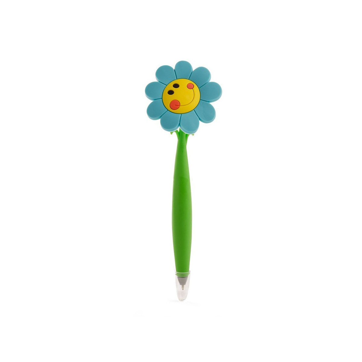 Stylo avec une forme amusante à offrir, forme de fleur avec un visage souriant