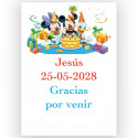 Disney, autocollant personnalisé 5x7 cm
