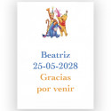 Winnie de Pooh, étiquette adhésive pour événements infantiles 5x7cm