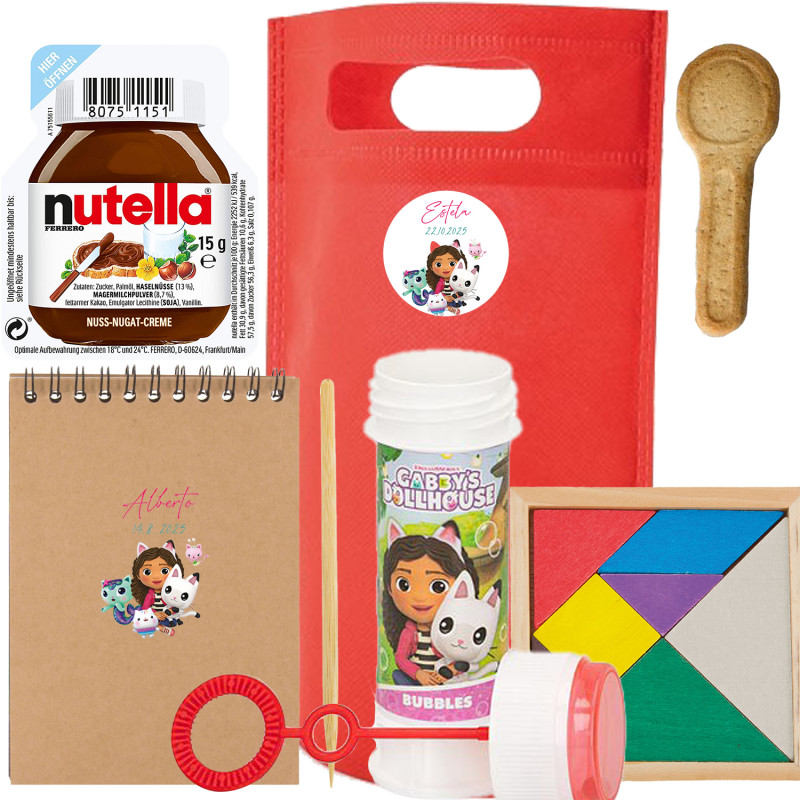 Gabby Gato sac piñata avec carnet Scrapy et cadeaux