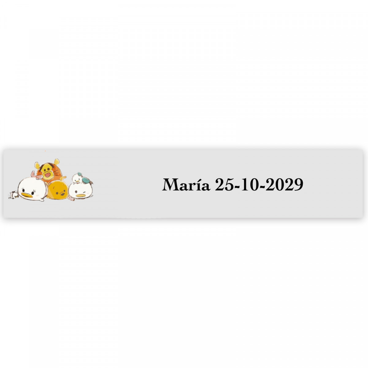 Bébé Disney, autocollant 5x1cm transparent pour événements infantiles