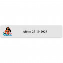 Vaiana Moana, autocollant transparent personnalisé de 5x1cm pour les célébrations
